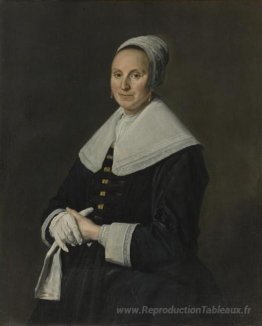 Portrait de femme avec des gants