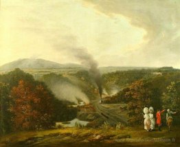 Vue de l'après-midi de Coalbrookdale, Shropshire