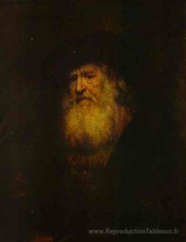 Portrait d'un homme barbu dans le béret noir