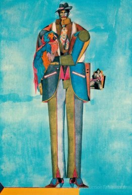 Homme avec perroquet