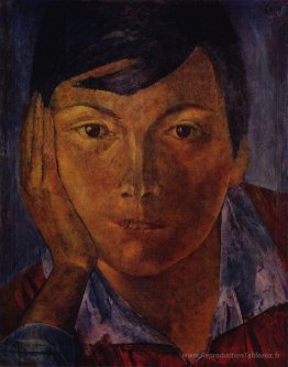 Visage jaune (visage féminin)