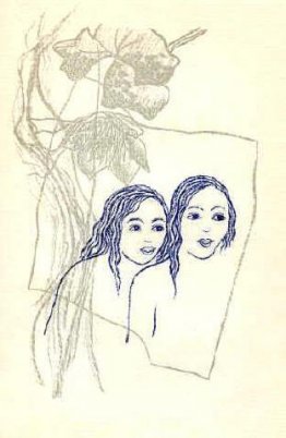 Deux filles avec des fleurs