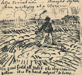 Semer avec le soleil couchant