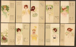 Filles avec une bordure beige