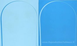 Peinture d'inversion versée: bleu clair, bleu