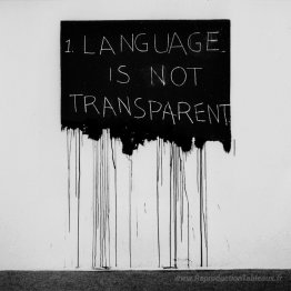 La langue n'est pas transparente