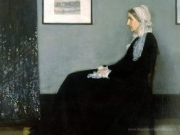 Arrangement en gris et noir n ° 1, portrait de la mère de l'arti