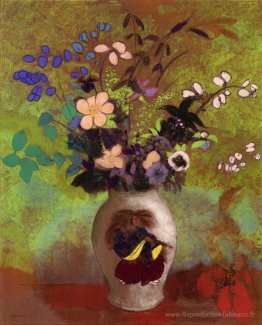 Vase avec guerrier japonais