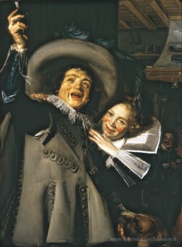 Jeune homme et femme dans une auberge (rampe Yonker et sa chérie