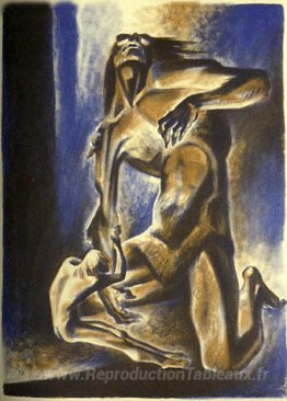 Beowulf lutte avec Grendel