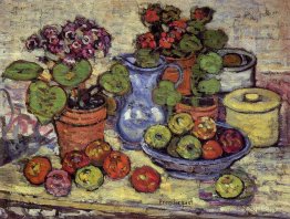 Cinerarias et fruits