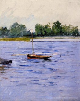 Bateau à l'ancre sur la Seine