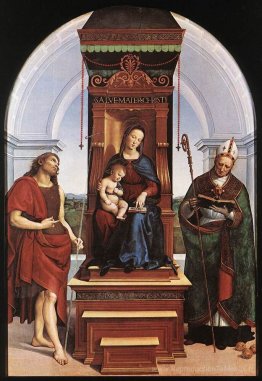 La Madonna et l'enfant avec Saint-Jean-Baptiste et Saint-Nicolas