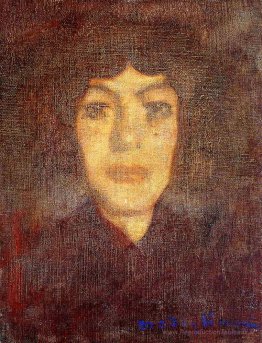 La tête de la femme avec un endroit de beauté