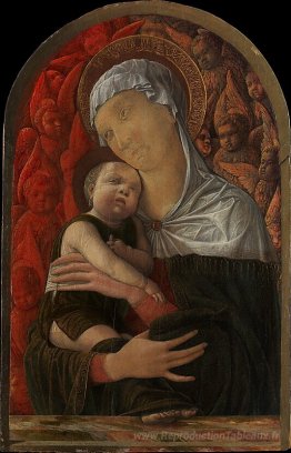 Madonna et enfant avec des séraphins et des chérubins