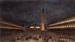 Procession nocturne à Piazza San Marco