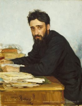 Portrait de l'écrivain Vsevolod Mikhailovich Garshin
