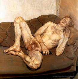 Homme nu avec rat