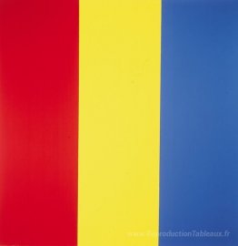 Peinture bleu jaune rouge n ° 1