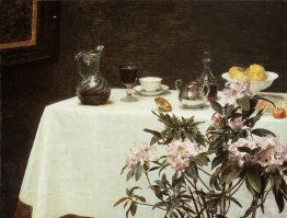 Nature morte, coin d'une table