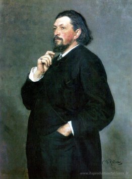 Portrait de rédacteur en chef de la musique et patron Mitrofan P