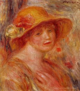 Femme dans un chapeau de paille