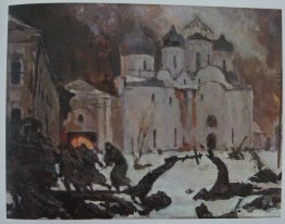 Fuyant des fascistes de Novgorod