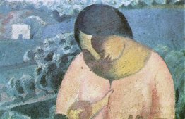Femme qui allaitait son fils