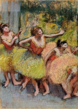 Danseurs en vert et jaune