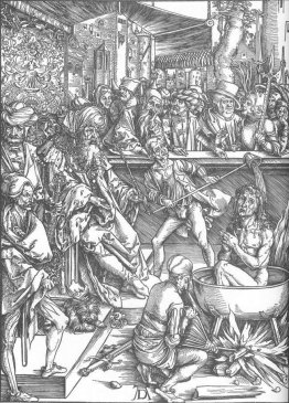 Le martyre de St John the Evangelist