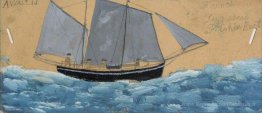 Bateau de pêche à la lugsail français
