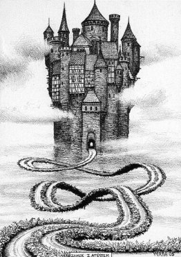 Château avec un certificat