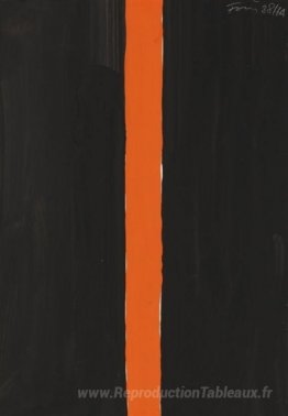 Sans titre (noir et orange)
