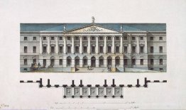 Conception du Smolny Institute de Saint-Pétersbourg (façade)