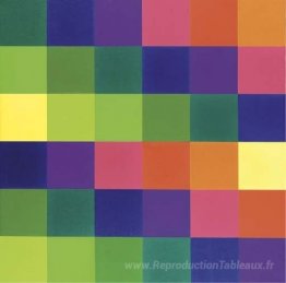 Six rangées de couleurs systématiques de brillants à lumineux