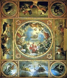 Une allégorie de la paix et des arts sous la couronne anglaise