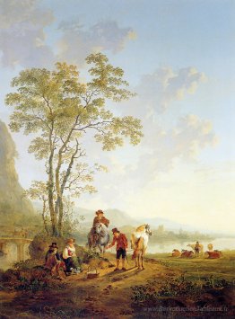 Paysage italien et ruine Merwede