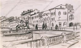 Leningrad. Pont bancaire.