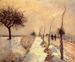 Route à Eragny, hiver