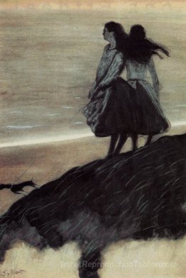 Filles sur une dune