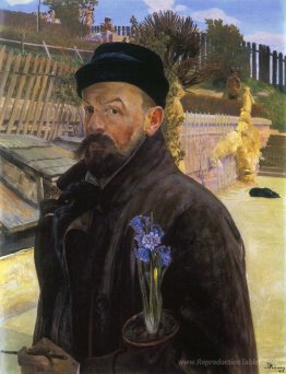 Autoportrait avec jacinthe