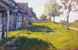 Journée ensoleillée. Un village