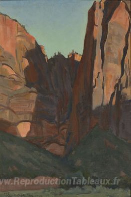 Notch dans le mur, parc national de Zion, août 1933
