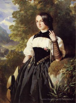 Une fille suisse d'Interlaken
