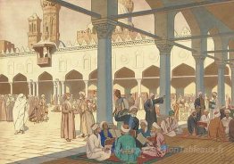 Cour de la mosquée d'Al-Azhar et du complexe universitaire au Ca