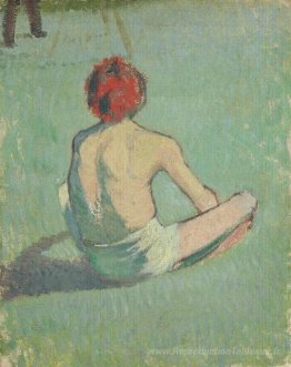 Garçon dans l'herbe