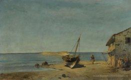 La maison du pêcheur sur la plage