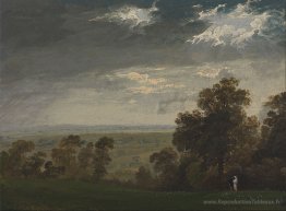 Paysage, peut-être l'île de Wight ou Richmond Hill