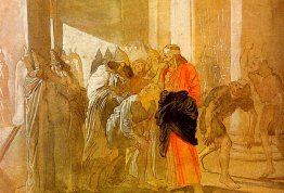 La moquerie du Christ. Des croquis bibliques.