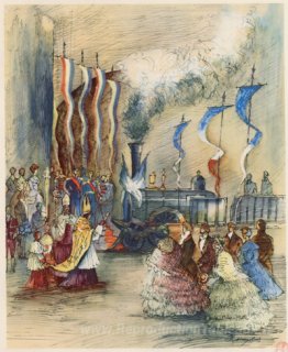 Cérémonie d'inauguration des chemins de fer au Portugal